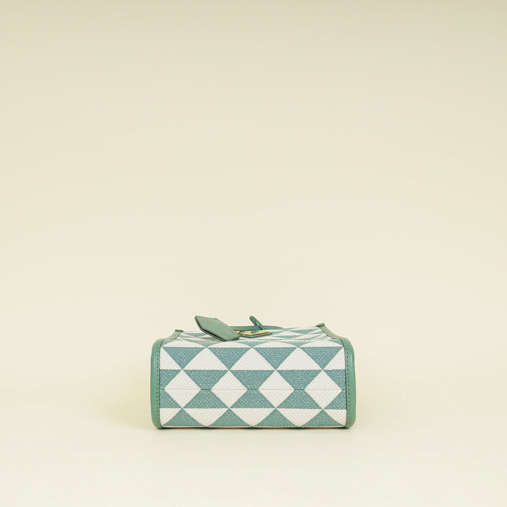 Prada Mint Green Mini Symbole Tote Bag
