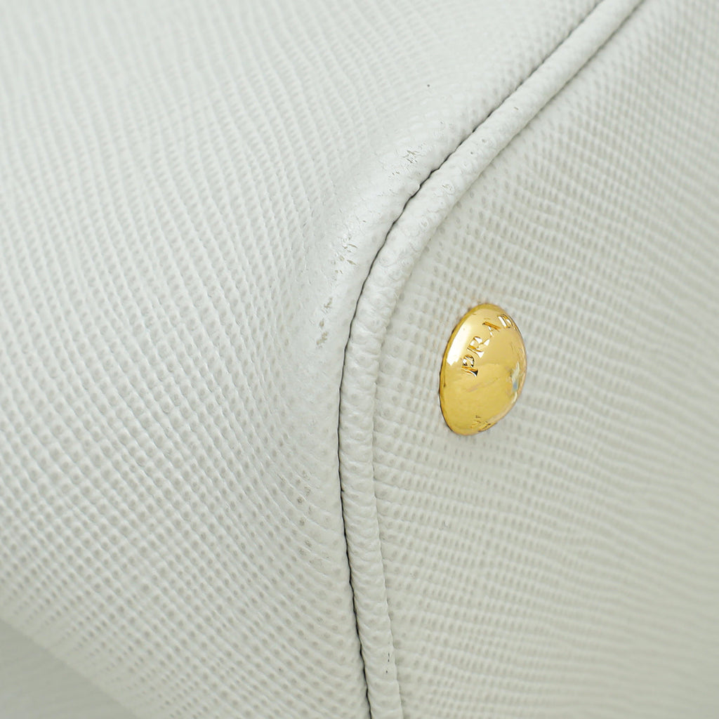 Prada Bicolor Cuir Medium Double Bag