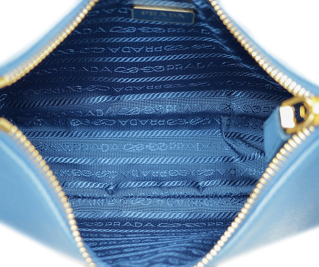 Prada Light Blue Re-Edition Mini Bag