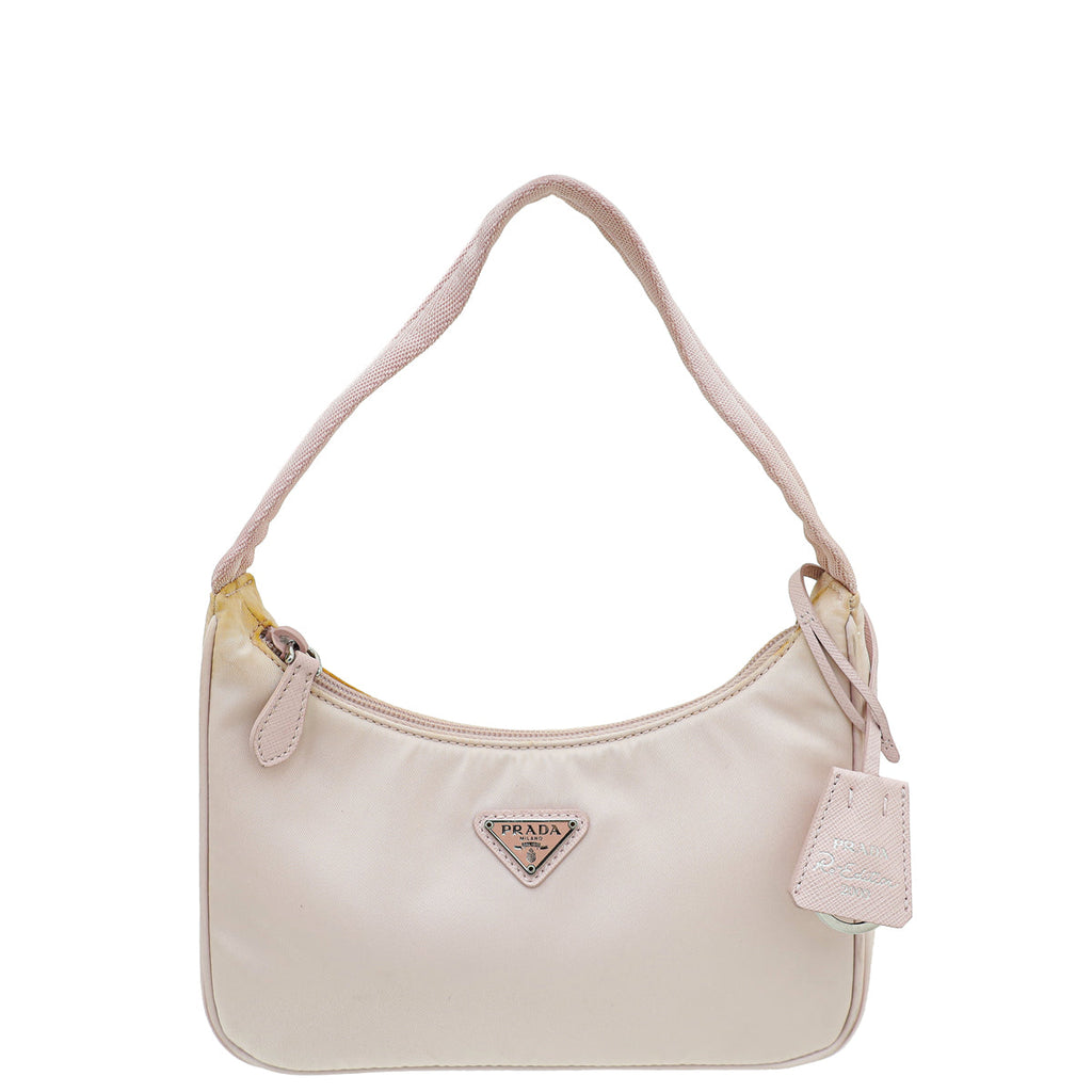 Prada Alabaster Pink Re-Nylon Re-Edition 2000 Mini Bag