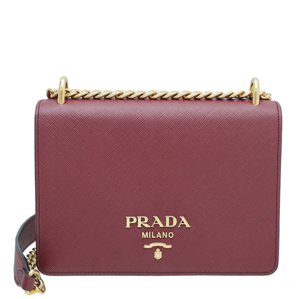 Prada Bicolor Chain Crossbody Bag