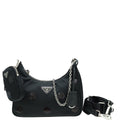 Prada Black Tessuto Ricamo Bag