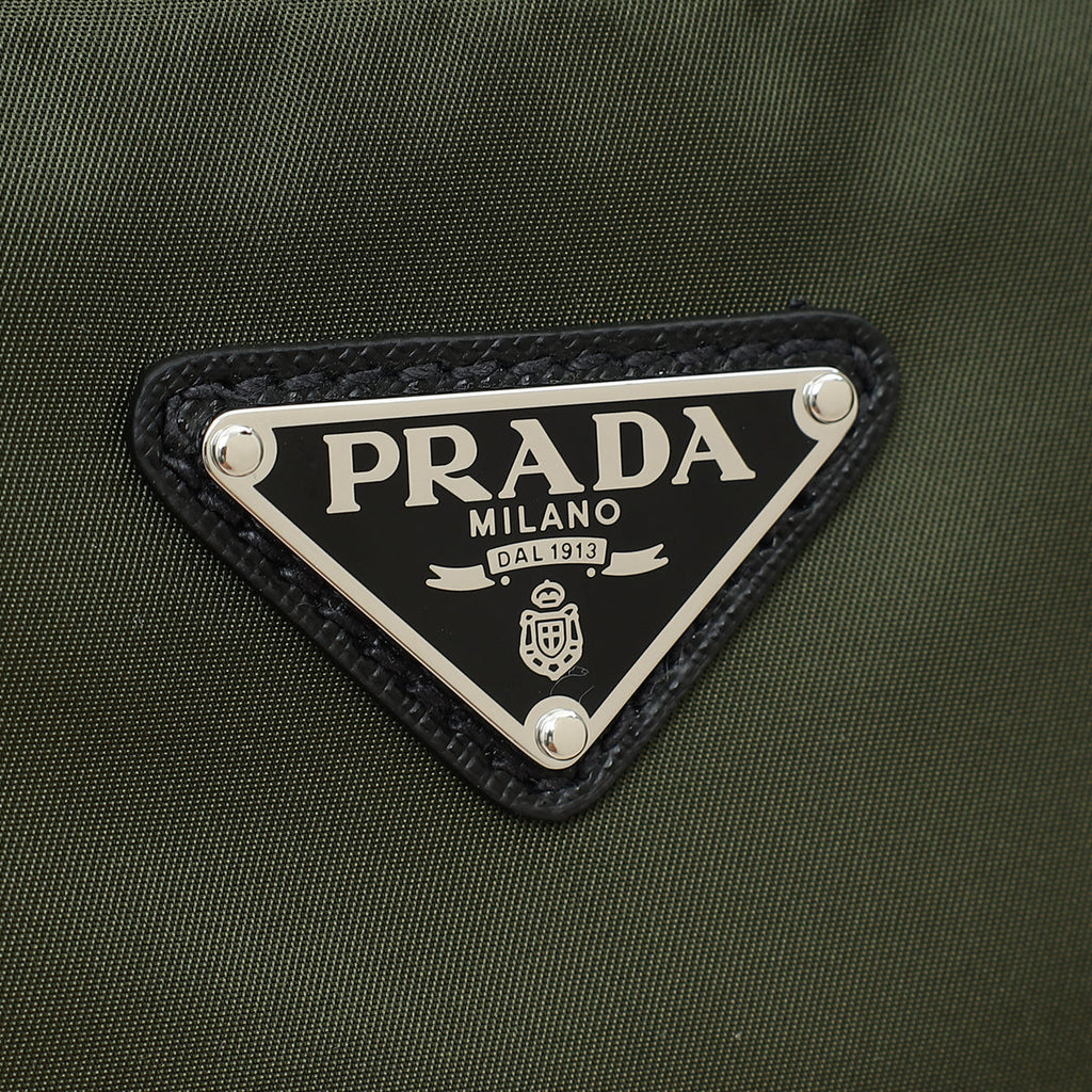 Prada Kaki Re-Nylon Shoulder Bag