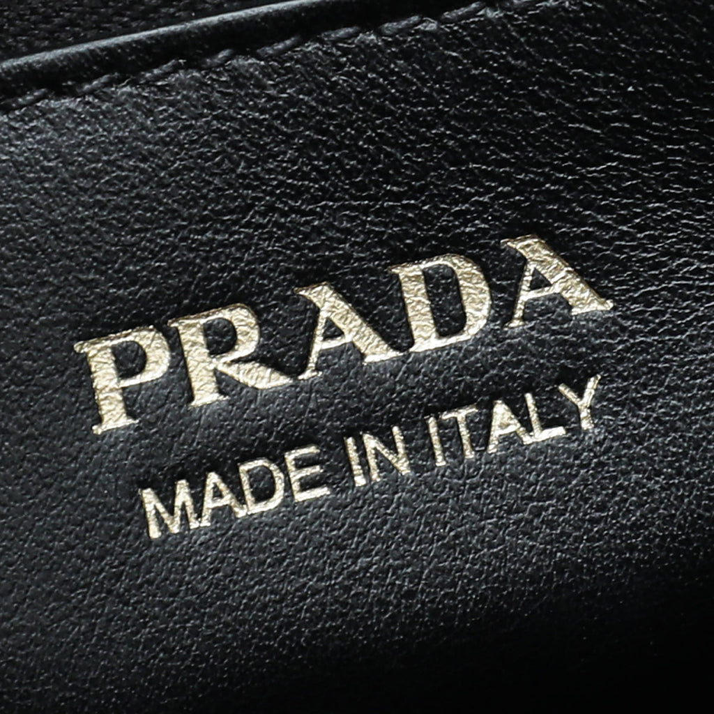 Prada Black Cuir Monochrome Medium Bag