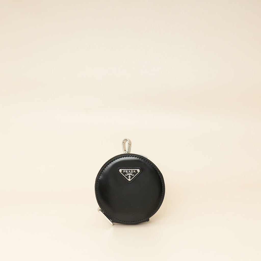 Prada Black Mini Round Pouch