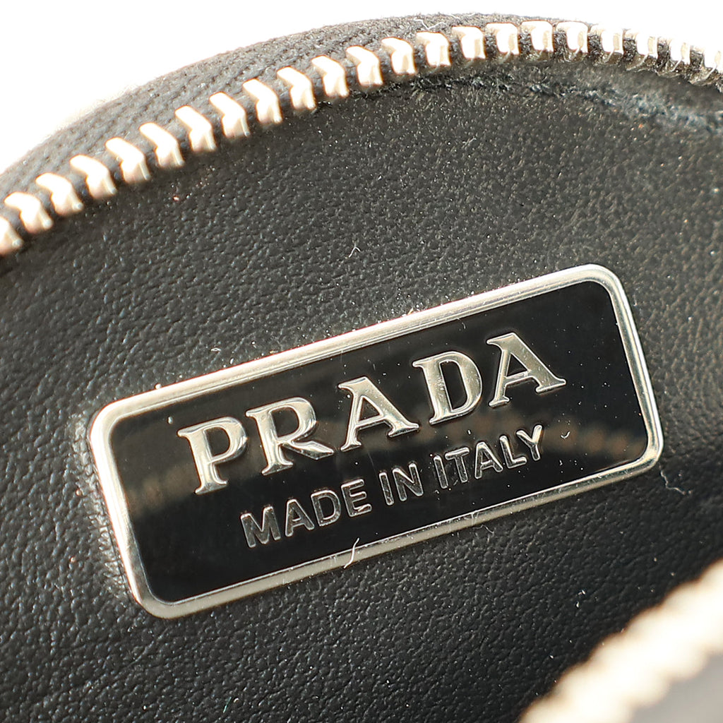 Prada Black Mini Round Pouch