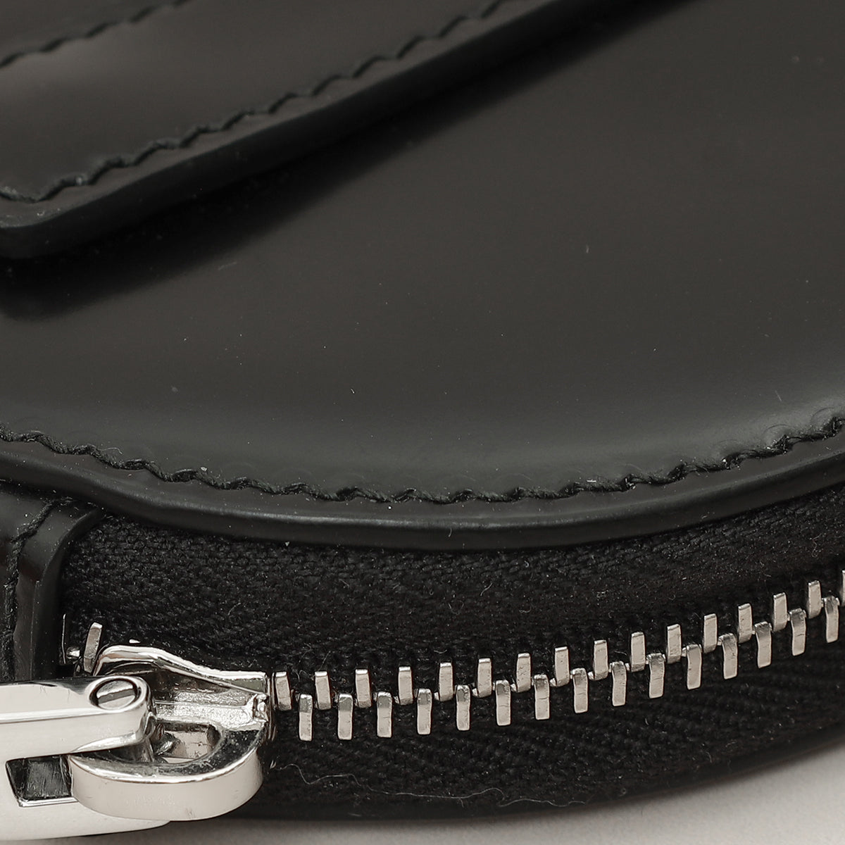 Prada Black Mini Round Pouch