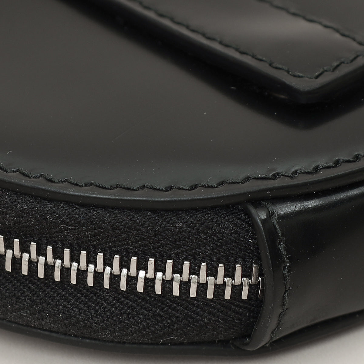 Prada Black Mini Round Pouch