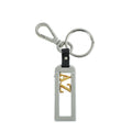 Prada 2 Tone Letter Move Metal Keychain