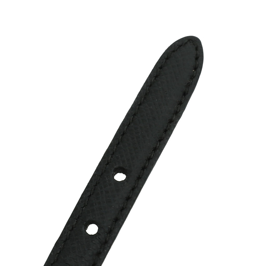 Prada Black Logo Bracelet