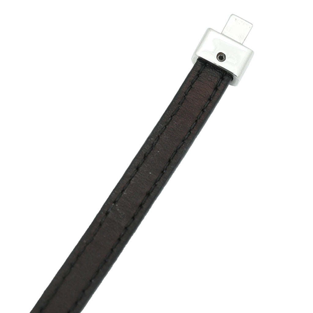 Prada Black with Triangle & Round Details Small Bracelet