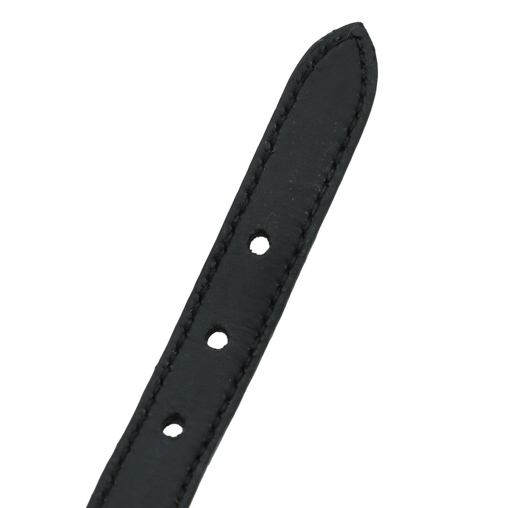 Prada Black Logo Crocodile Medium Bracelet