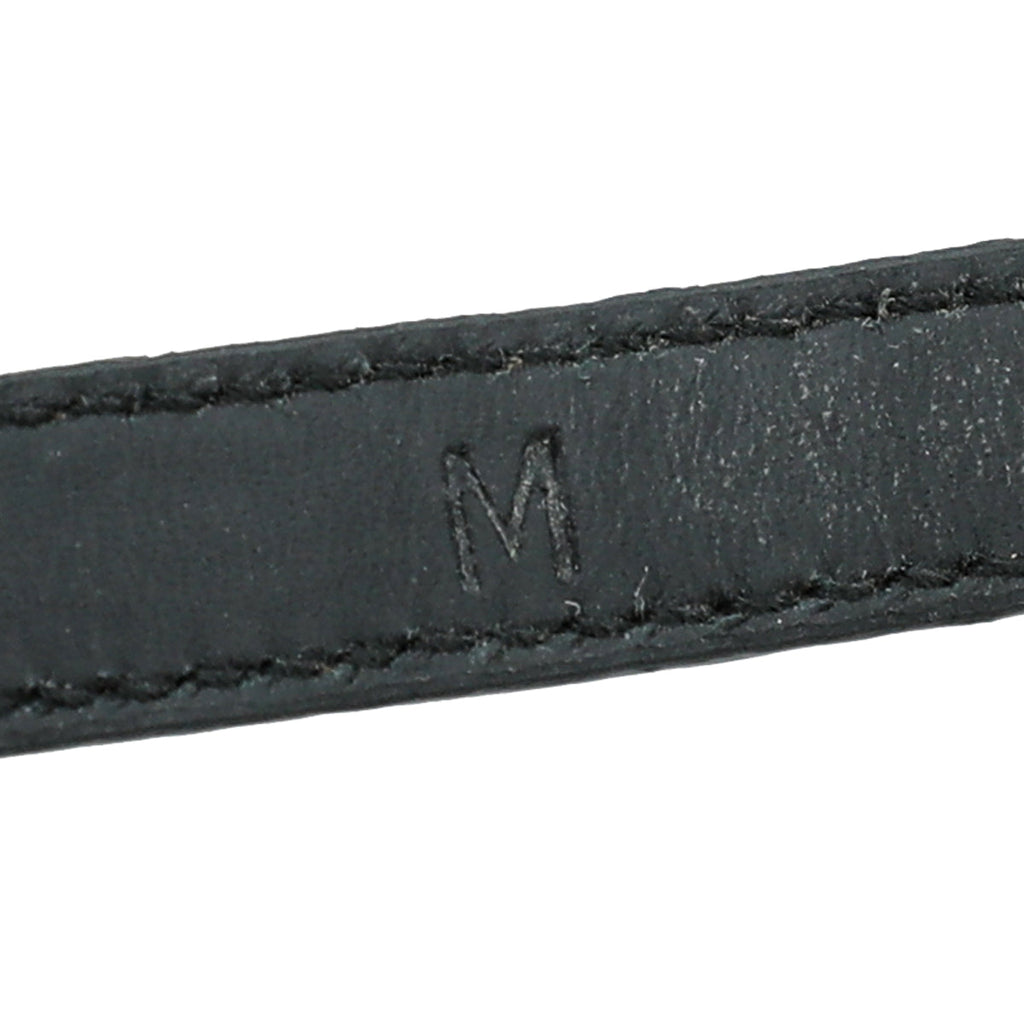 Prada Black Logo Crocodile Medium Bracelet