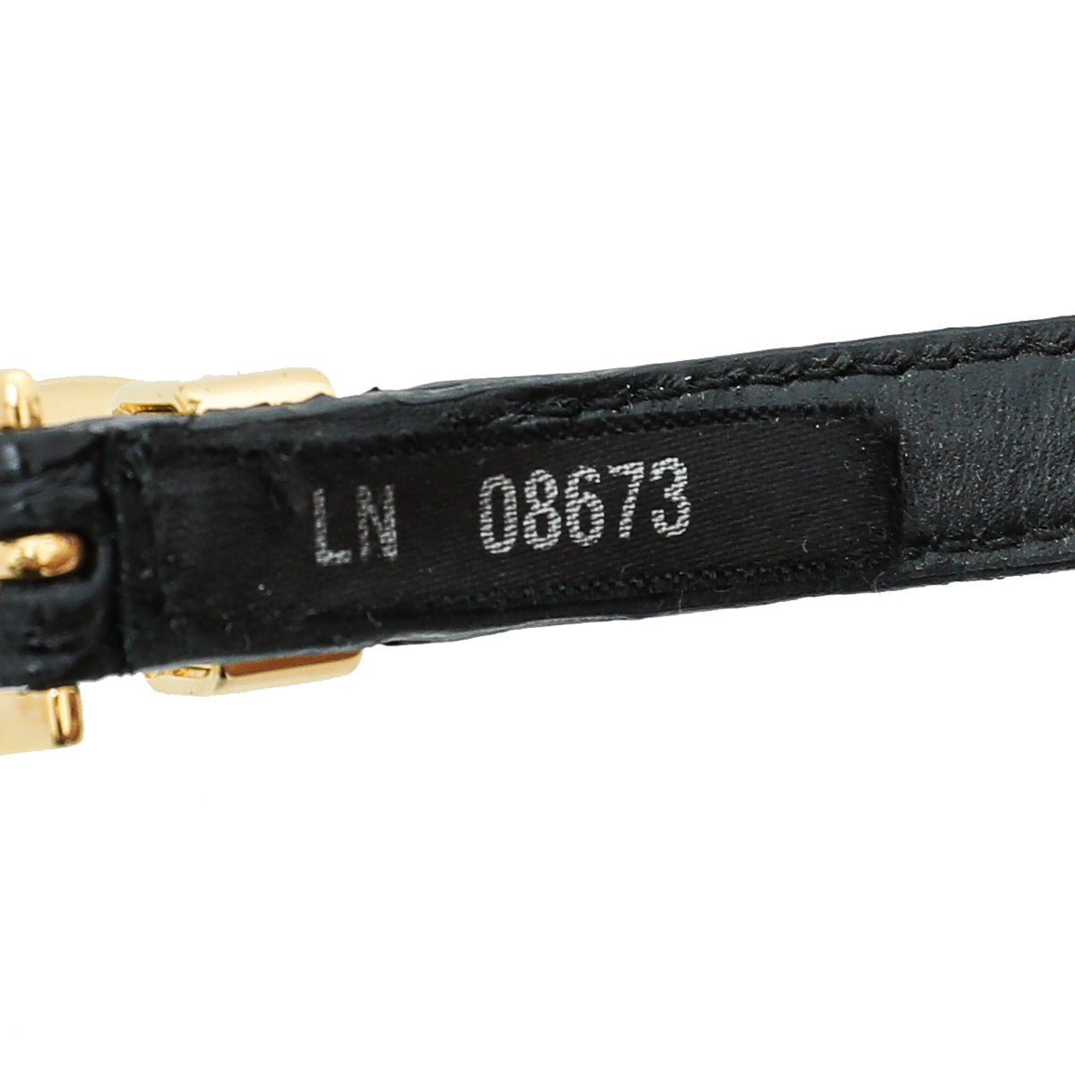 Prada Black Logo Crocodile Medium Bracelet