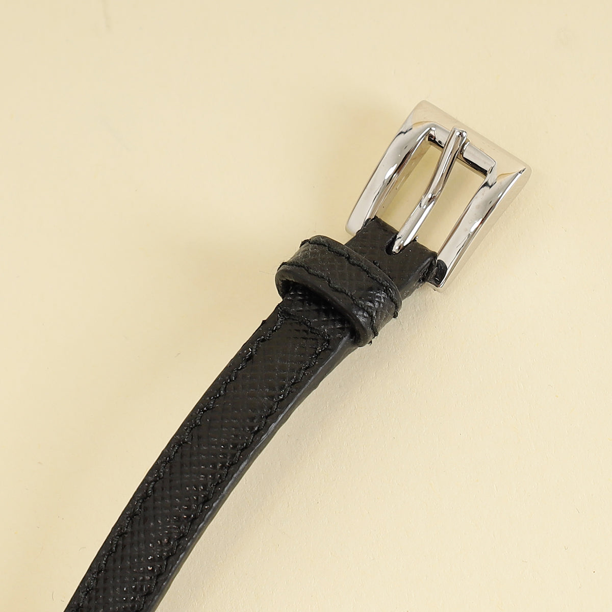 Prada Black Logo Bracelet