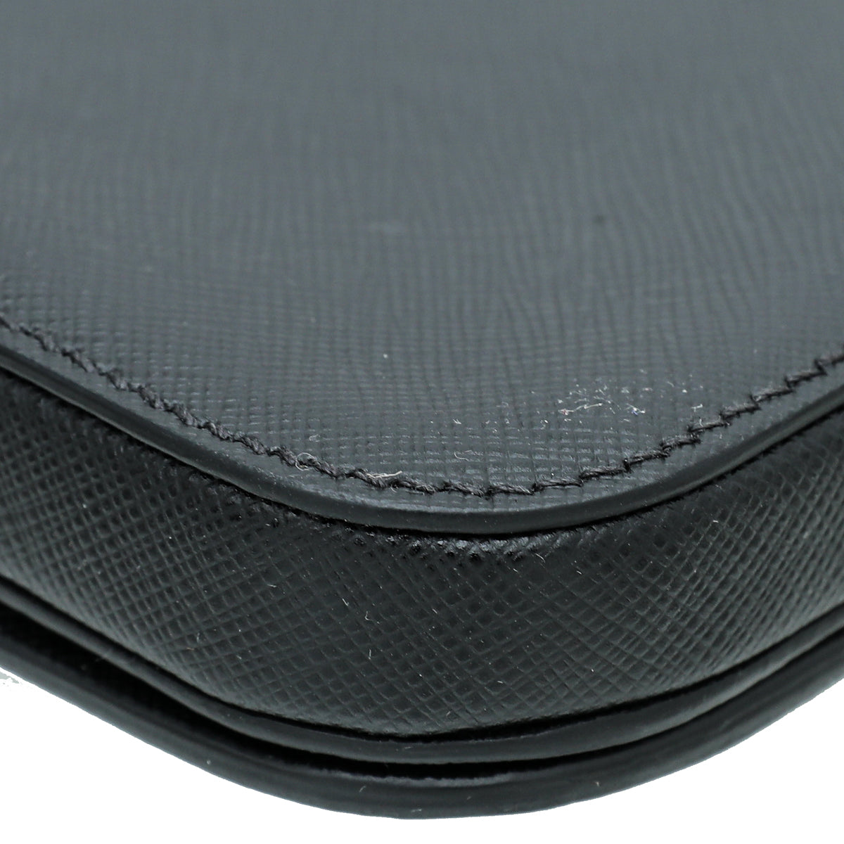 Prada Black Double Zipped Pouch