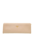 Prada Cammeo Nude East West Frame Clutch