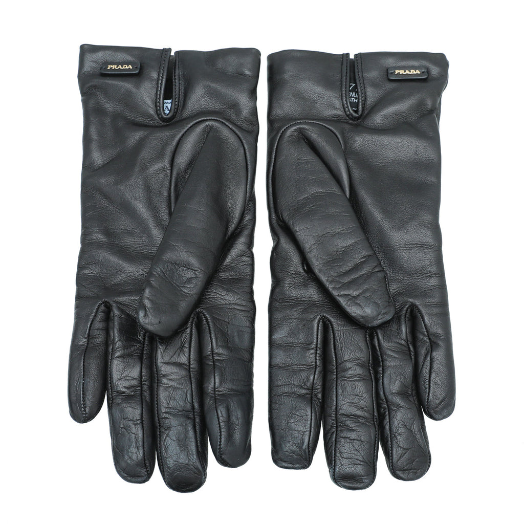 Prada Black Gloves