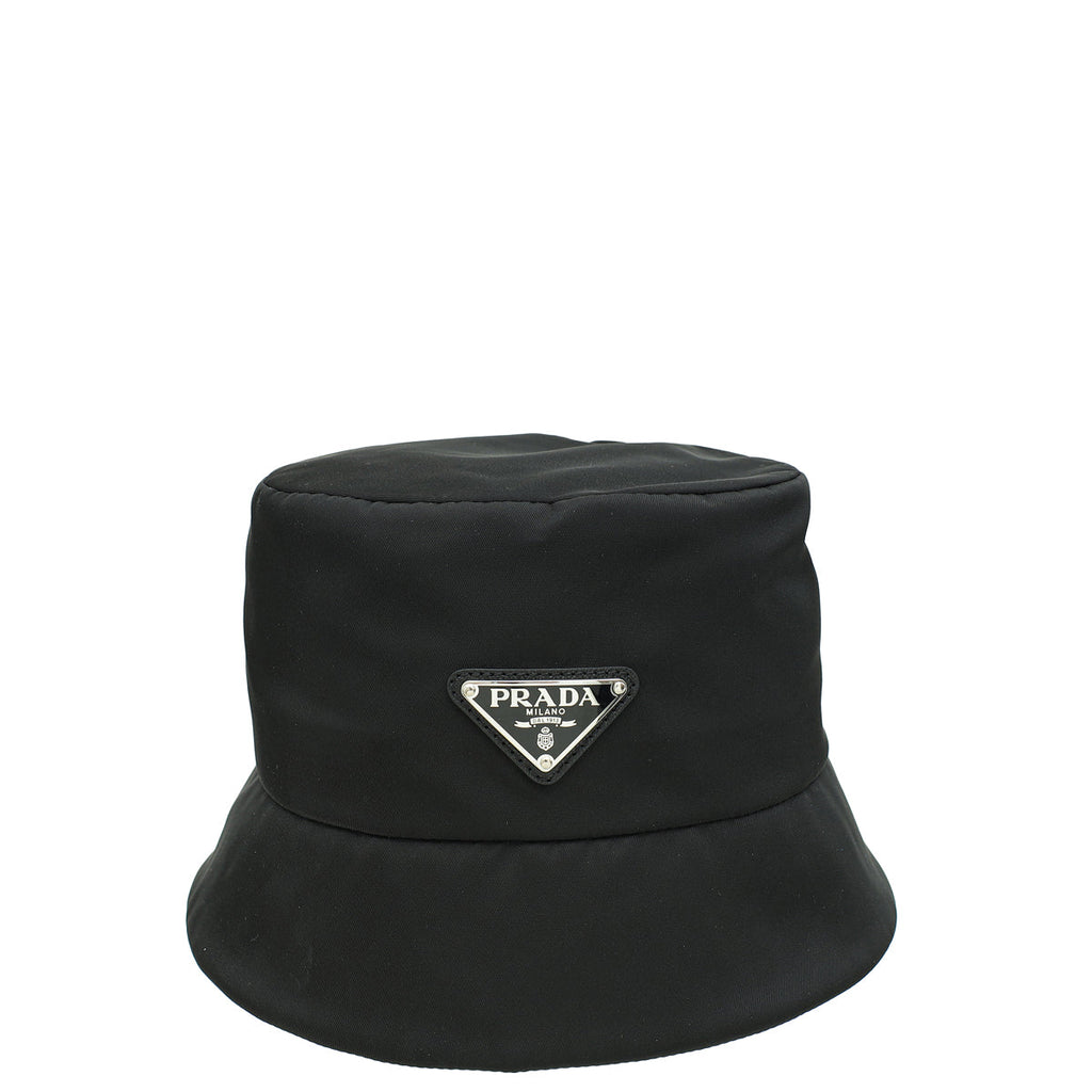 Prada x Adidas Black Re-Nylon Bucket Hat