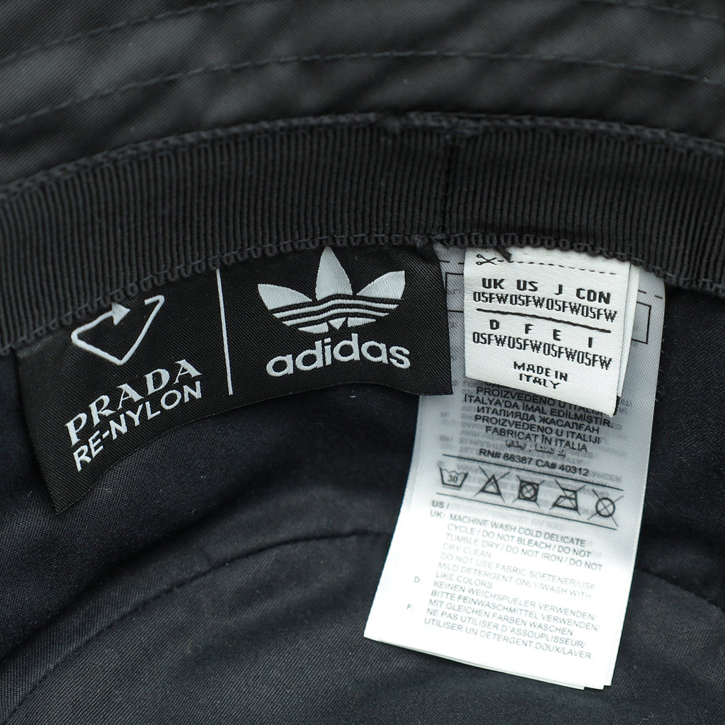 Prada x Adidas Black Re-Nylon Bucket Hat