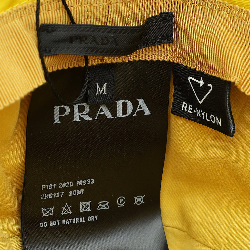 Prada Yellow Re-Nylon Bucket Hat