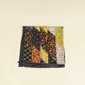 Prada Black Multicolor Printed Silk Scarf 90