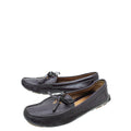 Prada Dark Violet Logo Bow Loafer 39.5