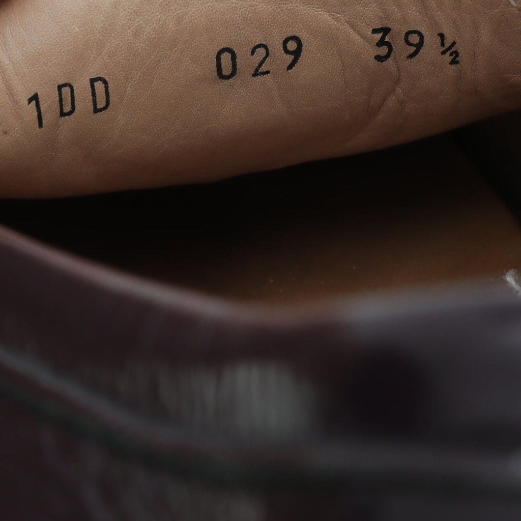 Prada Dark Violet Logo Bow Loafer 39.5