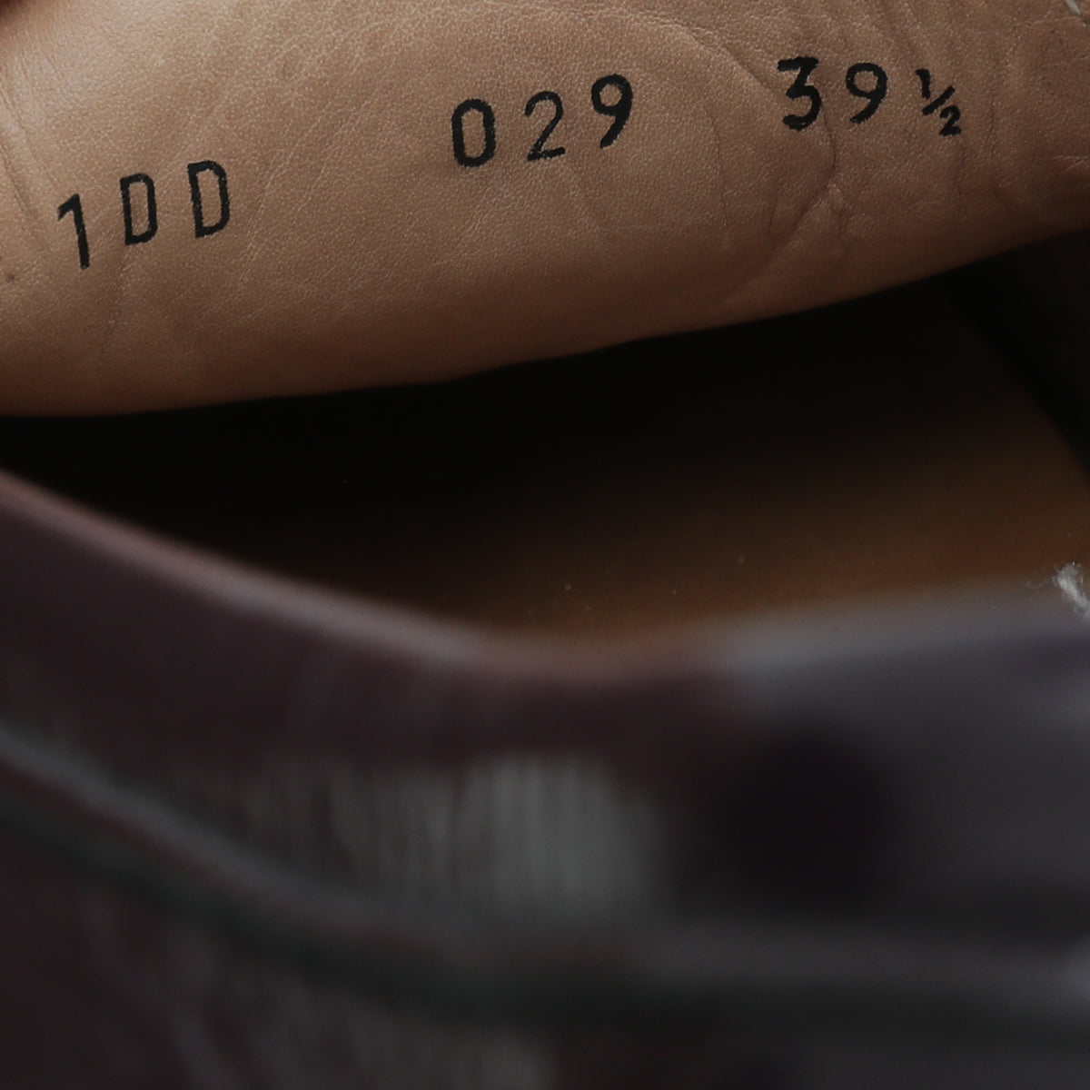Prada Dark Violet Logo Bow Loafer 39.5
