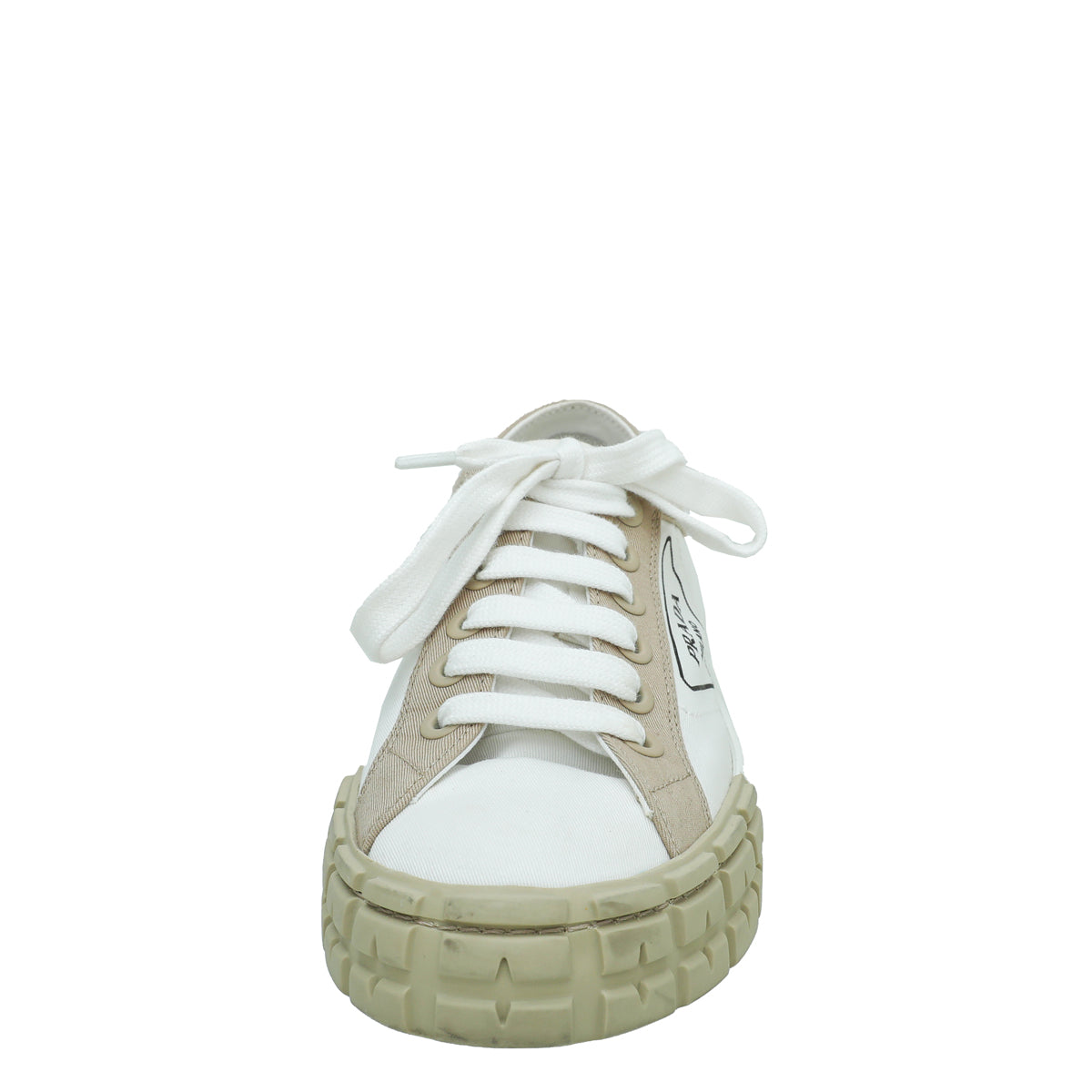 Prada Bicolor Logo Printed Sneakers 37.5