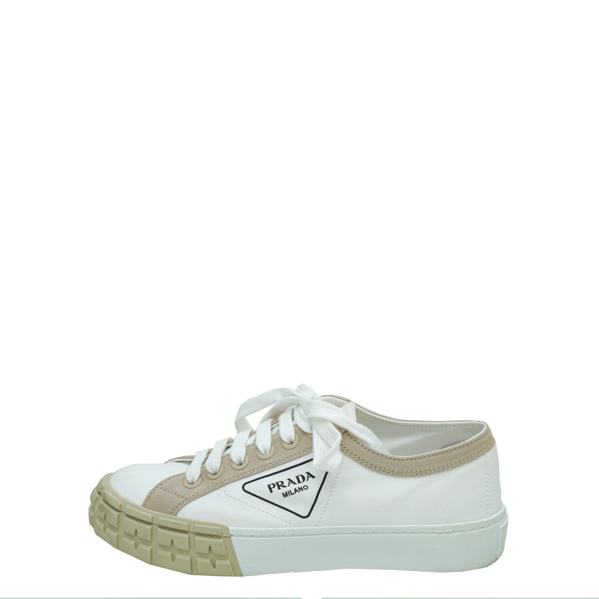 Prada Bicolor Logo Printed Sneakers 37.5