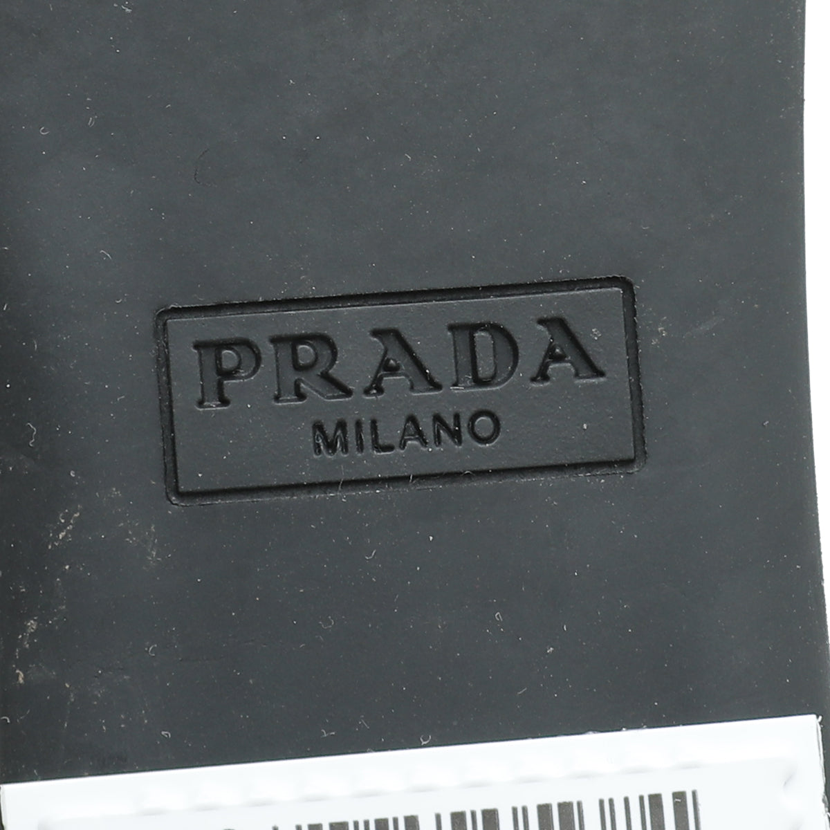 Prada Saffiano Logo Slide Sandals 37