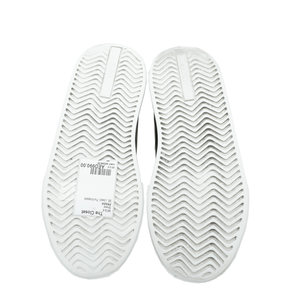 Prada Black Logo Sneaker 36