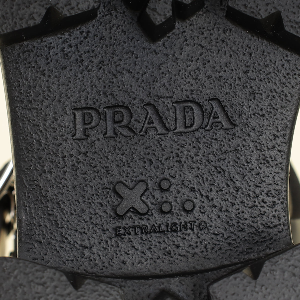 Prada Black Rubber Monolith Sandals 37