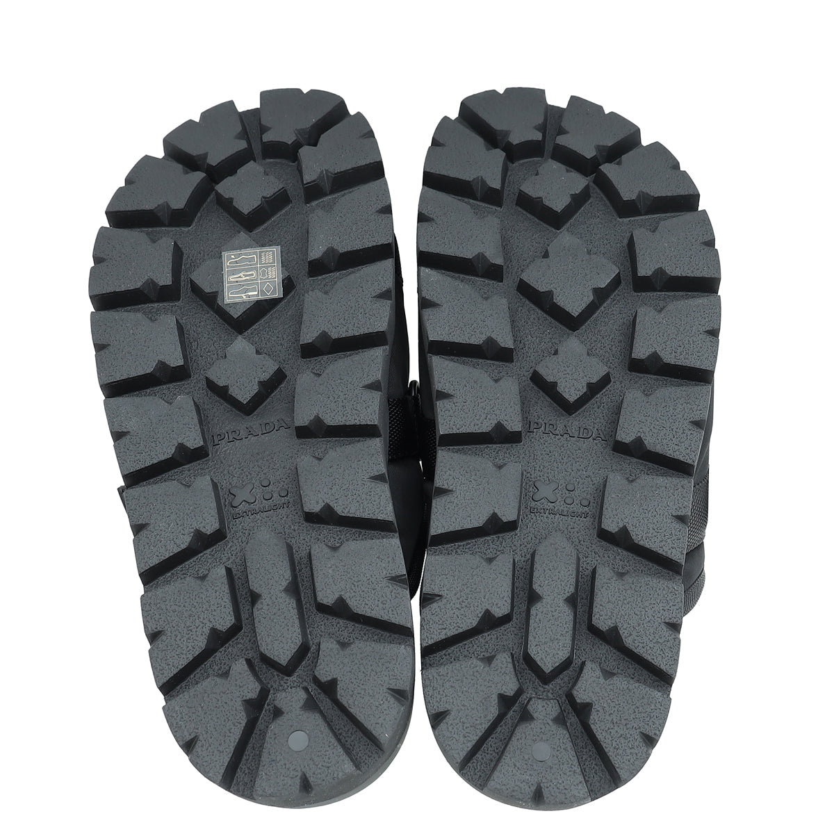 Prada Black Re-Nylon Buckle Slide Sandal 6