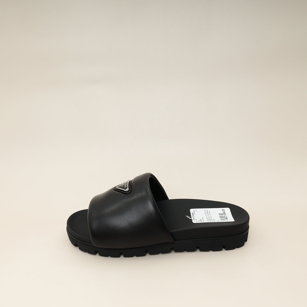 Prada Logo Padded Nappa Slide Sandal 7
