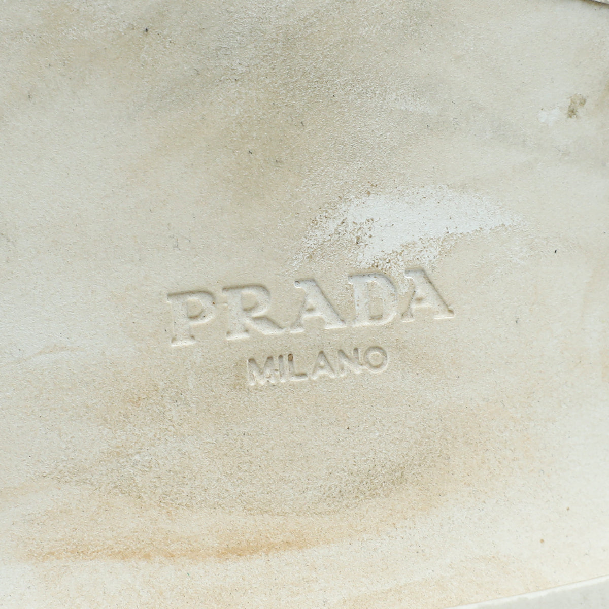 Prada White Brushed Loafers 36