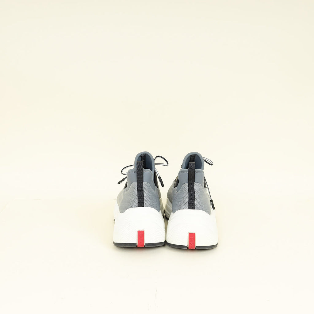 Prada Bicolor Slip On Lace Sneakers 37