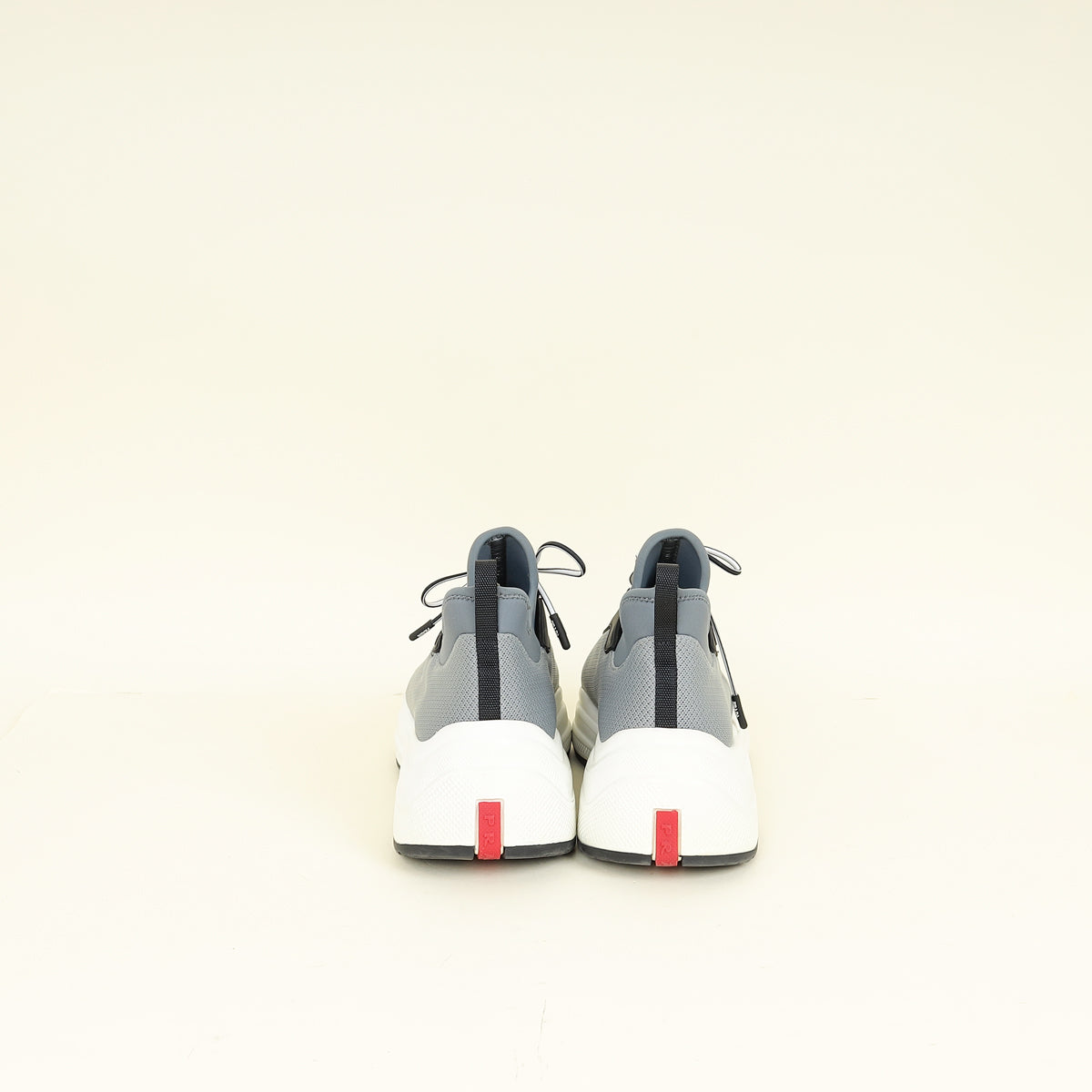 Prada Bicolor Slip On Lace Sneakers 37