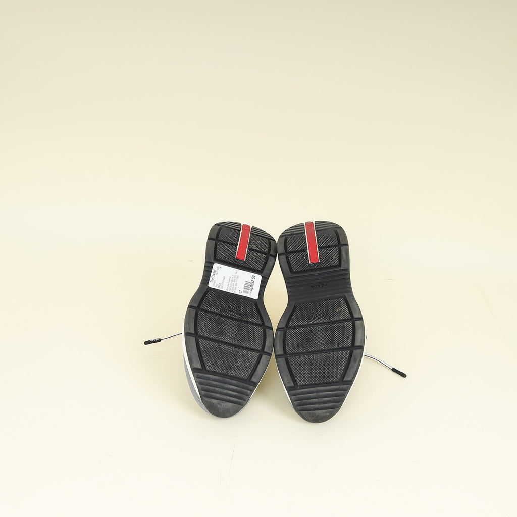 Prada Bicolor Slip On Lace Sneakers 37