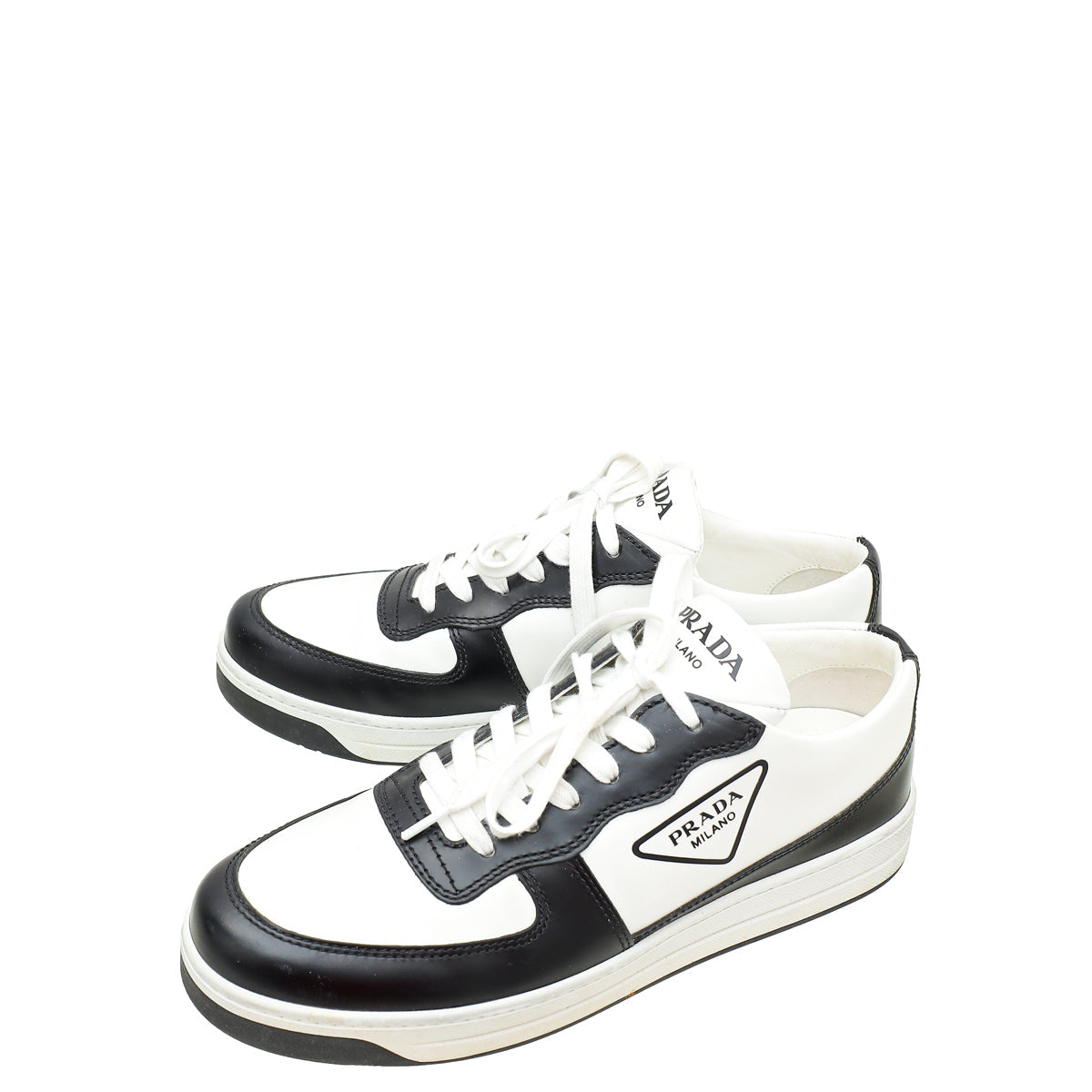 Prada Bicolor Logo Sneaker 38.5