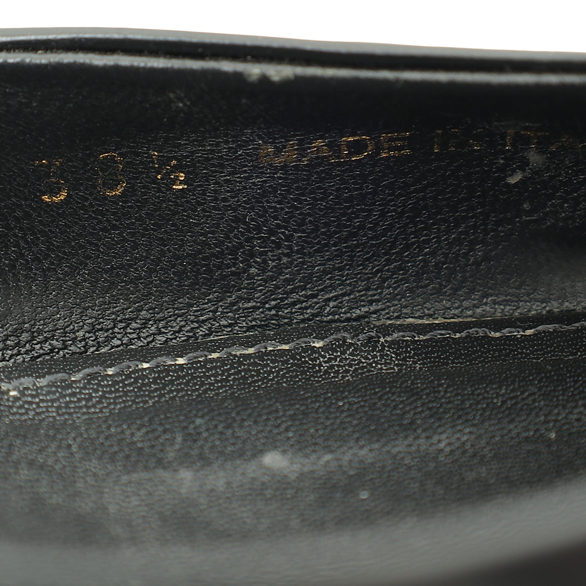 Prada Black Brushed Logo Slingback Pumps 38.5