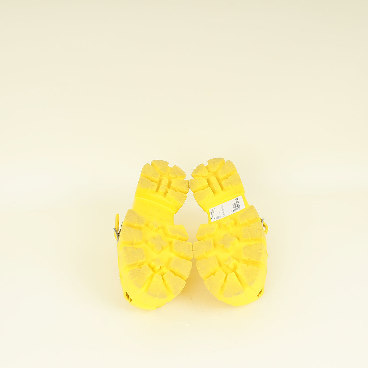 Prada Yellow Foam Rubber Sandal 38