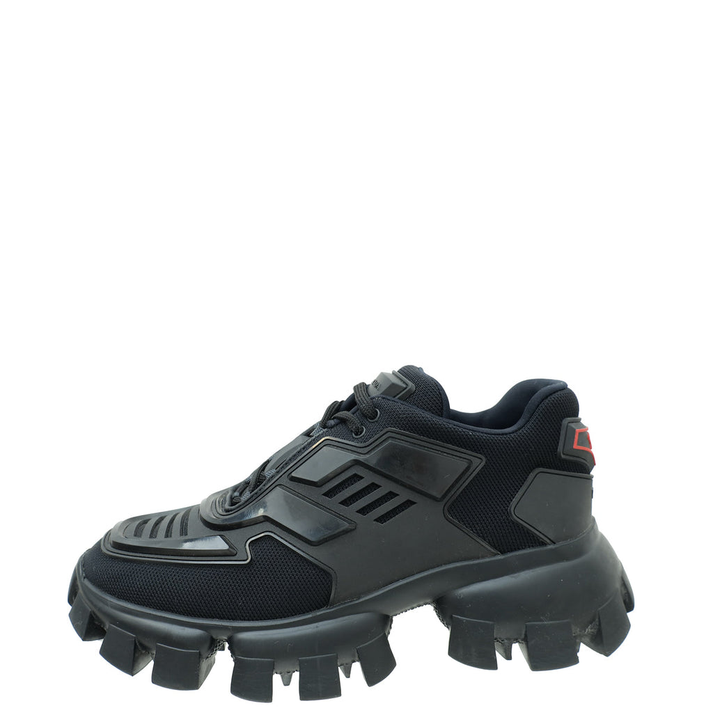 Prada Black Cloudbust Thunder Sneakers 38