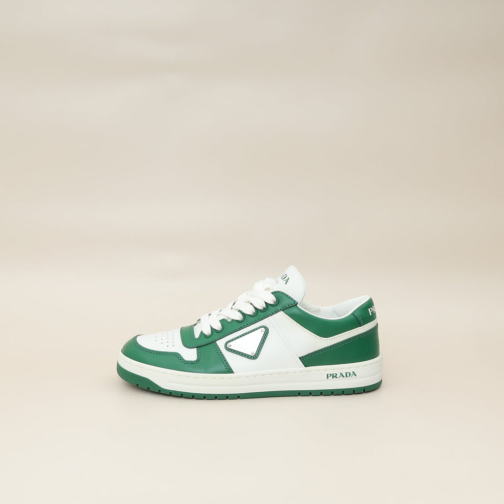 Prada Bicolor Downtown Perforated Sneakers 37.5