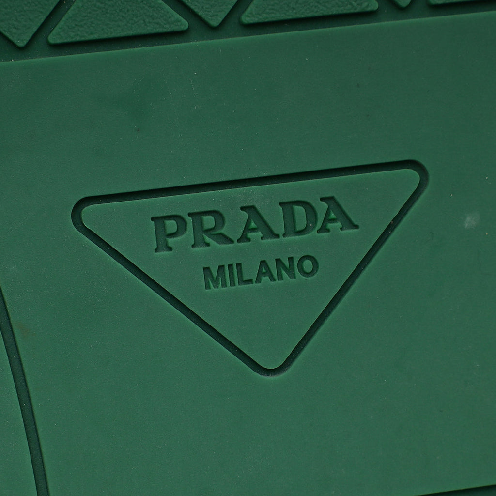 Prada Bicolor Downtown Perforated Sneakers 37.5