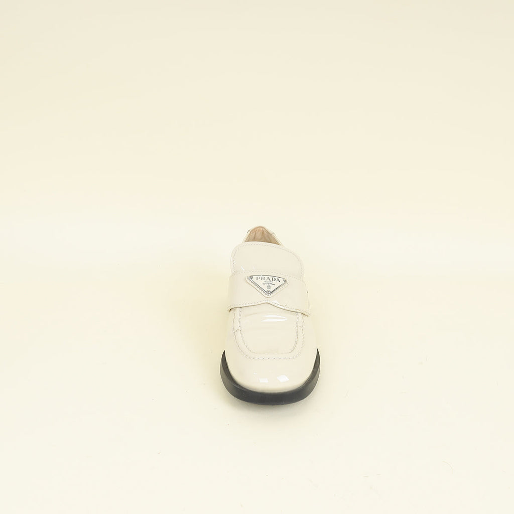 Prada Ivory Cream Loafer 38