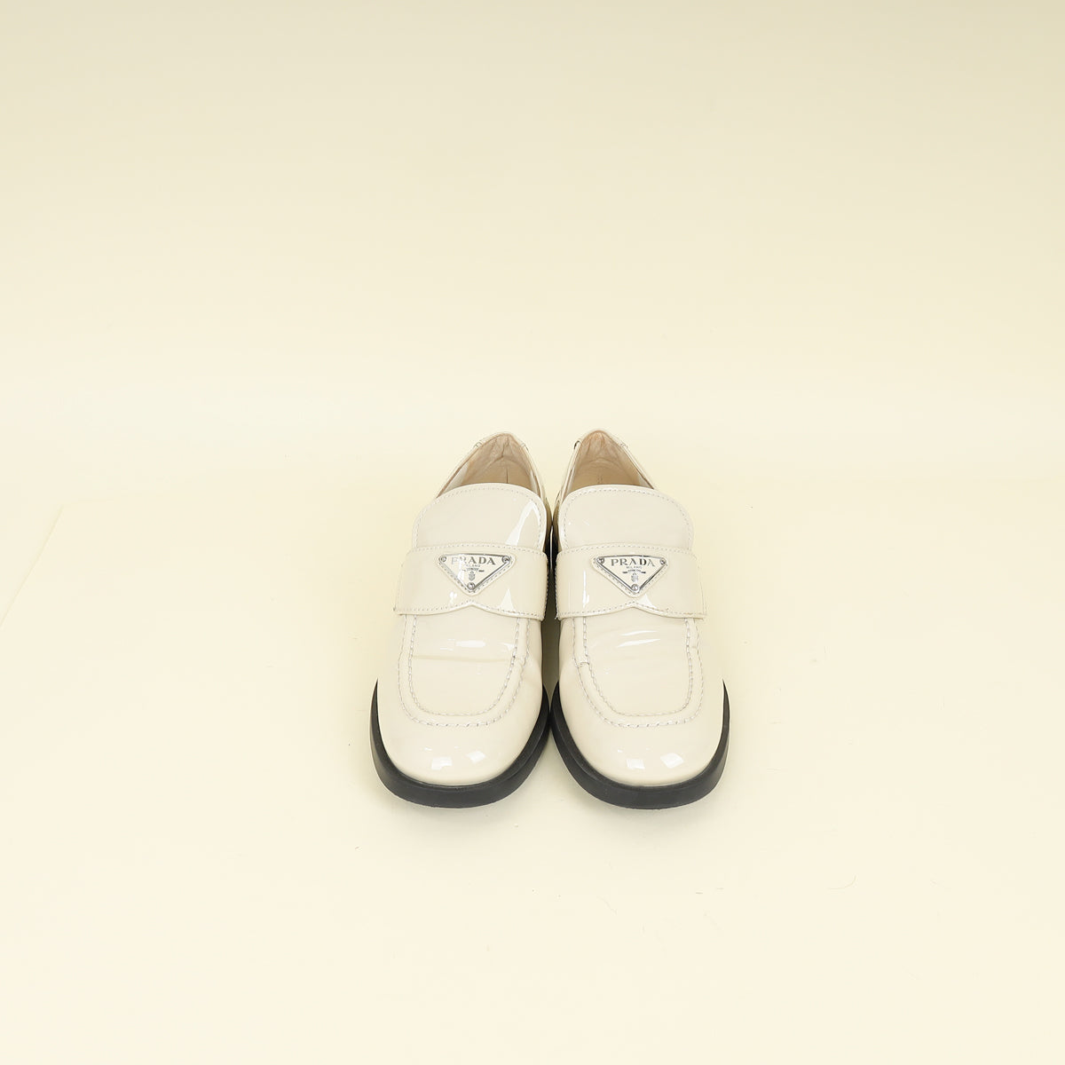 Prada Ivory Cream Loafer 38