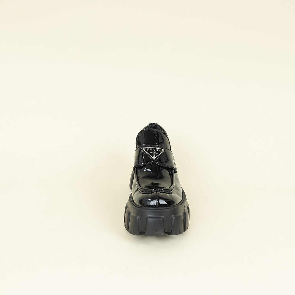 Prada Black Monolith Loafer 38