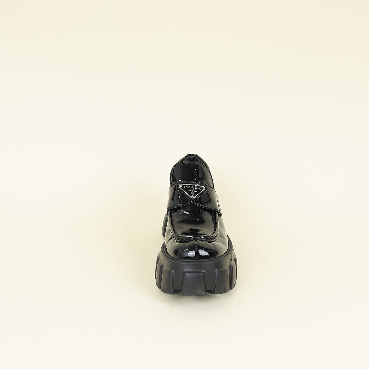 Prada Black Monolith Loafer 38